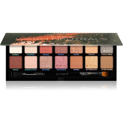 Sigma Beauty Warm Neutrals Eyeshadow Palette Palette mit Lidschatten 25.5 g Sigma Beauty Warm Neutrals Eyeshadow Palette Palette mit Lidschatten 25.5 g