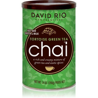 David Rio Tortoise Green Tea Chai Pulver zur Herstellung von Getränken 398 g David Rio Tortoise Green Tea Chai Pulver zur Herstellung von Getränken 398 g