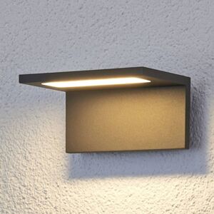 LED Aussenwandleuchte CANER Lucande, schwarz, Aluminium, Modern, LED Wandleuchte außen LED Aussenwandleuchte CANER Lucande, schwarz, Aluminium, Modern, LED Wandleuchte außen