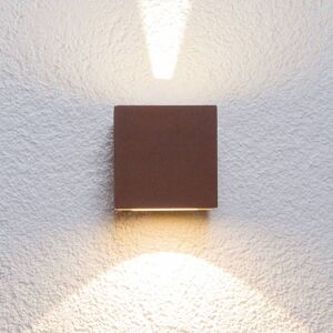 LED Aussenwandleuchte JARNO Lucande, braun / rost, Aluminium, Modern, LED Wandleuchte außen LED Aussenwandleuchte JARNO Lucande, braun / rost, Aluminium, Modern, LED Wandleuchte außen