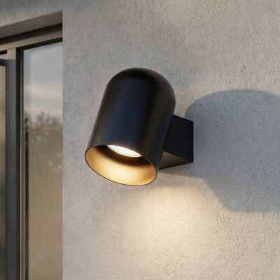 Aussenwandleuchte Lupil Lindby, dimmbar, schwarz, Aluminium, Modern, Wandleuchte außen Aussenwandleuchte Lupil Lindby, dimmbar, schwarz, Aluminium, Modern, Wandleuchte außen