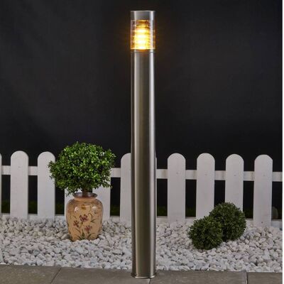 Lindby Wegeleuchte Enja, 100 cm, Edelstahl, IP44, E27 ENJA Lindby, dimmbar, alu / grau / zink, Edelstahl, Modern Lindby Wegeleuchte Enja, 100 cm, Edelstahl, IP44, E27 ENJA Lindby, dimmbar, alu / grau / zink, Edelstahl, Modern