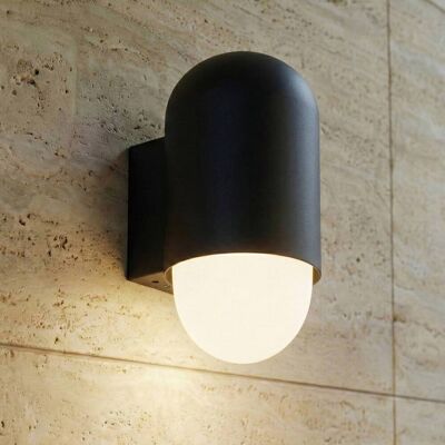 Aussenwandleuchte Pilva Lindby, dimmbar, schwarz, Aluminium, Modern, Wandleuchte außen Aussenwandleuchte Pilva Lindby, dimmbar, schwarz, Aluminium, Modern, Wandleuchte außen
