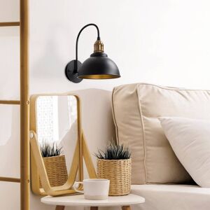 Wandleuchte Saglam, schwarz/gold, Höhe 36 cm, Metall Saglam Opviq, dimmbar, schwarz, für Wohn- / Esszimmer, Metall, Pendelleuchte Wandleuchte Saglam, schwarz/gold, Höhe 36 cm, Metall Saglam Opviq, dimmbar, schwarz, für Wohn- / Esszimmer, Metall, Pendelleuchte