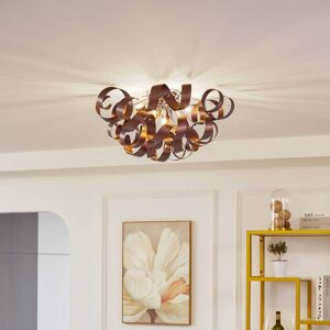 Deckenlampe Kaelor Lucande, dimmbar, kupfer, für Wohn- / Esszimmer, Aluminium, Design, Deckenlampe Deckenlampe Kaelor Lucande, dimmbar, kupfer, für Wohn- / Esszimmer, Aluminium, Design, Deckenlampe