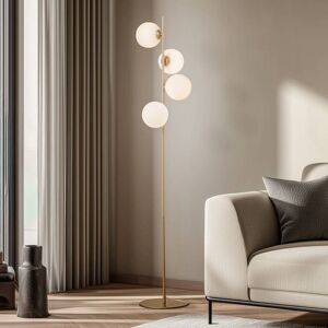 Stehlampe Isandro Lucande, messing / gold, für Wohn- / Esszimmer, Metall, Modern, Stehlampe Stehlampe Isandro Lucande, messing / gold, für Wohn- / Esszimmer, Metall, Modern, Stehlampe