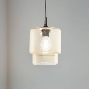 Glas Hängelampe Nesto Argon, dimmbar, creme / amber, für Wohn- / Esszimmer, Glas, Pendelleuchte Glas Hängelampe Nesto Argon, dimmbar, creme / amber, für Wohn- / Esszimmer, Glas, Pendelleuchte