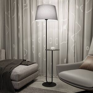 EMIBIG LIGHTING - Piantana 1 - Grauer Stoffschirm - floor lamp EMIBIG LIGHTING - Piantana 1 - Grauer Stoffschirm - floor lamp