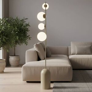Stehlampe Etno LP4 EMIBIG LIGHTING, creme / amber, für Wohn- / Esszimmer, Glas, Modern, Stehlampe Stehlampe Etno LP4 EMIBIG LIGHTING, creme / amber, für Wohn- / Esszimmer, Glas, Modern, Stehlampe