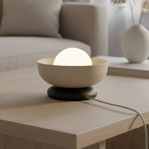 Tischlampe Ozzy LN1 EMIBIG LIGHTING, creme / amber, für Wohn- / Esszimmer, Metall, Modern, Tischlampe Tischlampe Ozzy LN1 EMIBIG LIGHTING, creme / amber, für Wohn- / Esszimmer, Metall, Modern, Tischlampe