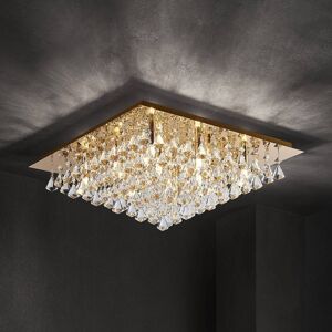 Kristall Deckenlampe Rimedia Lindby, dimmbar, messing / gold, für Wohn- / Esszimmer, Metall, Deckenlampe Kristall Deckenlampe Rimedia Lindby, dimmbar, messing / gold, für Wohn- / Esszimmer, Metall, Deckenlampe