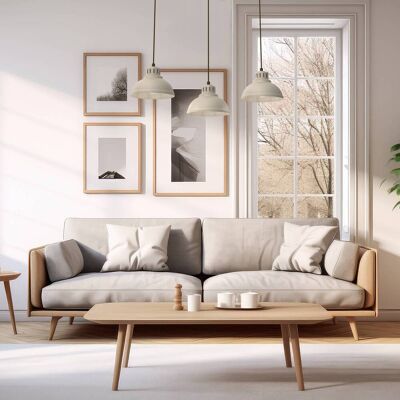 Hängelampe Sven Luminex, dimmbar, creme / amber, für Wohn- / Esszimmer, Metall, Industrielles Design, Pendelleuchte Hängelampe Sven Luminex, dimmbar, creme / amber, für Wohn- / Esszimmer, Metall, Industrielles Design, Pendelleuchte