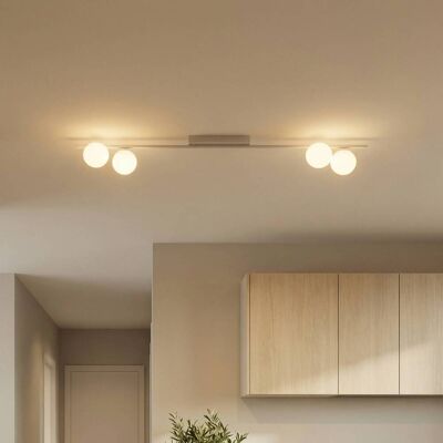 Deckenlampe Imelo TK Lighting, dimmbar, creme / amber, für Schlafzimmer, Glas, Deckenlampe Deckenlampe Imelo TK Lighting, dimmbar, creme / amber, für Schlafzimmer, Glas, Deckenlampe