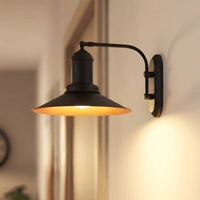Wandlampe Lorato ROYALTECH, dimmbar, schwarz, für Wohn- / Esszimmer, Metall, Vintage, Wandleuchte, Wandlampe Innen Wandlampe Lorato ROYALTECH, dimmbar, schwarz, für Wohn- / Esszimmer, Metall, Vintage, Wandleuchte, Wandlampe Innen