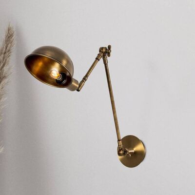 Wandlampe Opviq, dimmbar, bronze / altmessing, für Wohn- / Esszimmer, Metall, Industrielles Design, Wandleuchte, Wandlampe Innen Wandlampe Opviq, dimmbar, bronze / altmessing, für Wohn- / Esszimmer, Metall, Industrielles Design, Wandleuchte, Wandlampe Innen