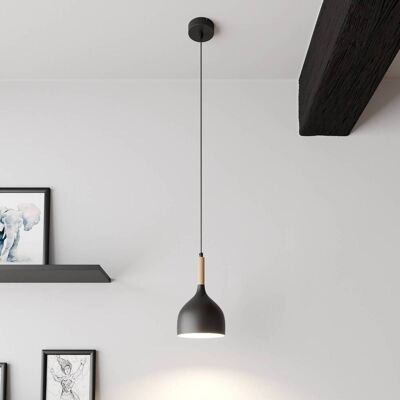 Luminex Noak Hängelampe - Holz & Metall - E27 - 60W Luminex Noak Hängelampe - Holz & Metall - E27 - 60W
