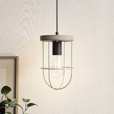 Envostar Neptuna 1 Pendelleuchte Grey Wood/Black - Pendelleuchte Envostar Neptuna 1 Pendelleuchte Grey Wood/Black - Pendelleuchte