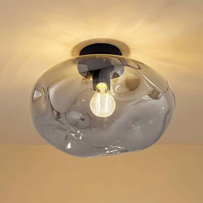 Deckenlampe Lelia Lindby, dimmbar, alu / grau / zink, für Wohn- / Esszimmer, Metall, Design, Deckenlampe Deckenlampe Lelia Lindby, dimmbar, alu / grau / zink, für Wohn- / Esszimmer, Metall, Design, Deckenlampe