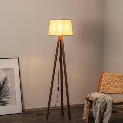Stehlampe LM-65214-1E Avonni, Holz dunkel, für Wohn- / Esszimmer, Metall, Stehlampe Stehlampe LM-65214-1E Avonni, Holz dunkel, für Wohn- / Esszimmer, Metall, Stehlampe