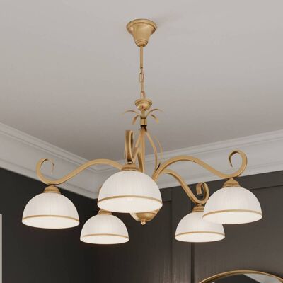 Emibig Wivara Gold Mehrarm-Pendellampe - Pendelleuchte Emibig Wivara Gold Mehrarm-Pendellampe - Pendelleuchte