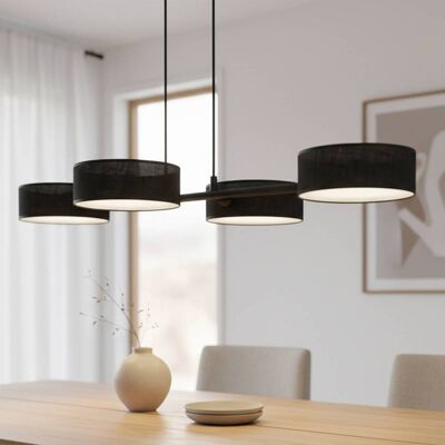 Hängelampe Drumz 4 EMIBIG LIGHTING, dimmbar, schwarz, für Wohn- / Esszimmer, Metall, Modern, Pendelleuchte Hängelampe Drumz 4 EMIBIG LIGHTING, dimmbar, schwarz, für Wohn- / Esszimmer, Metall, Modern, Pendelleuchte