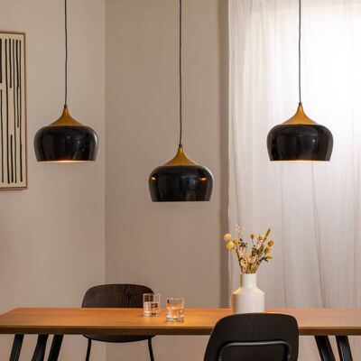 Hängelampe Berceste Opviq, dimmbar, schwarz, für Wohn- / Esszimmer, Metall, Pendelleuchte Hängelampe Berceste Opviq, dimmbar, schwarz, für Wohn- / Esszimmer, Metall, Pendelleuchte