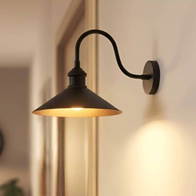 Wandlampe Christer ROYALTECH, dimmbar, schwarz, für Wohn- / Esszimmer, Metall, Vintage, Wandleuchte, Wandlampe Innen Wandlampe Christer ROYALTECH, dimmbar, schwarz, für Wohn- / Esszimmer, Metall, Vintage, Wandleuchte, Wandlampe Innen