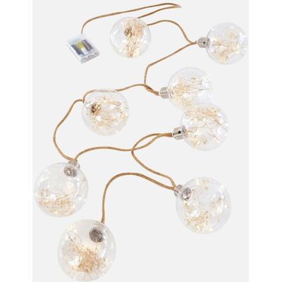 Bonprix LED-Lichterkette - 8 Kugeln mit Trockenblumen - Innenbereich Bonprix LED-Lichterkette - 8 Kugeln mit Trockenblumen - Innenbereich