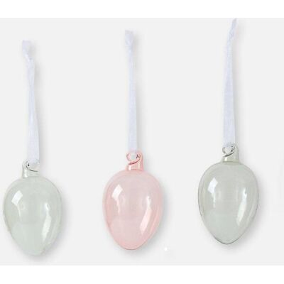bonprix Glas-Hängedeko Eier (6er Pack)grau false bonprix Glas-Hängedeko Eier (6er Pack)grau false