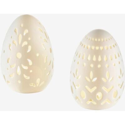 bonprix LED-Deko-Objekt Osterei mit Ausstanzungen (2er Pack)weiß false bonprix LED-Deko-Objekt Osterei mit Ausstanzungen (2er Pack)weiß false
