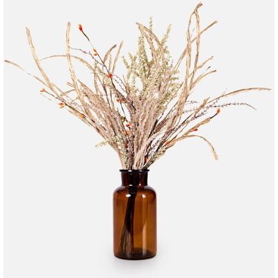 bonprix Vase mit Trockenstraußbraun false bonprix Vase mit Trockenstraußbraun false