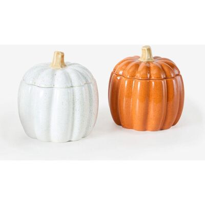 bonprix Deko-Objekt Schalen in Kürbisform (2er Pack)weiß false bonprix Deko-Objekt Schalen in Kürbisform (2er Pack)weiß false