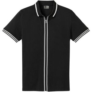 bonprix Piqué-Poloshirt mit Reißverschluss aus reiner Baumwolleschwarz 44Herren bonprix Piqué-Poloshirt mit Reißverschluss aus reiner Baumwolleschwarz 44Herren