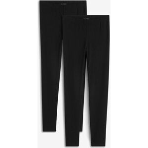 bonprix Knöchelfreie Leggings (2er-Pack)schwarz 32Damen bonprix Knöchelfreie Leggings (2er-Pack)schwarz 32Damen
