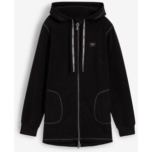 bonprix Long-Fleecejacke mit Reißverschluss-Taschenschwarz 36Damen bonprix Long-Fleecejacke mit Reißverschluss-Taschenschwarz 36Damen
