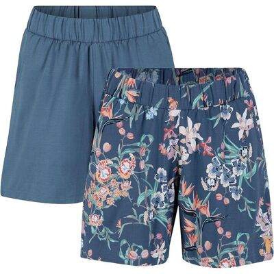 bonprix Jersey-Shorts aus elastischem Baumwoll-Mix (2er Pack)blau 44Damen bonprix Jersey-Shorts aus elastischem Baumwoll-Mix (2er Pack)blau 44Damen
