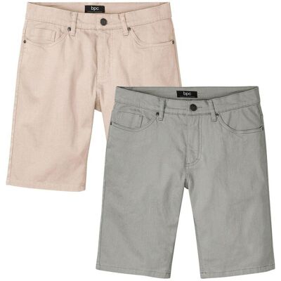 bonprix Stretch-Bermuda in Regular-Fit (2er Pack)beige 48Herren bonprix Stretch-Bermuda in Regular-Fit (2er Pack)beige 48Herren