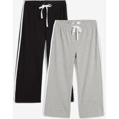 bonprix Capri-Hose aus Baumwolle mit Stretch (2er Pack)schwarz 56Damen bonprix Capri-Hose aus Baumwolle mit Stretch (2er Pack)schwarz 56Damen
