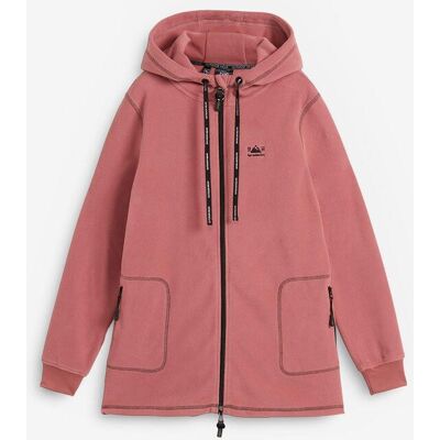 bonprix Long-Fleecejacke mit Reißverschluss-Taschenlila 56Damen bonprix Long-Fleecejacke mit Reißverschluss-Taschenlila 56Damen
