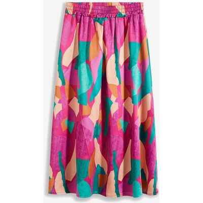 bonprix bedruckter Satin-Rockpink 50Damen bonprix bedruckter Satin-Rockpink 50Damen