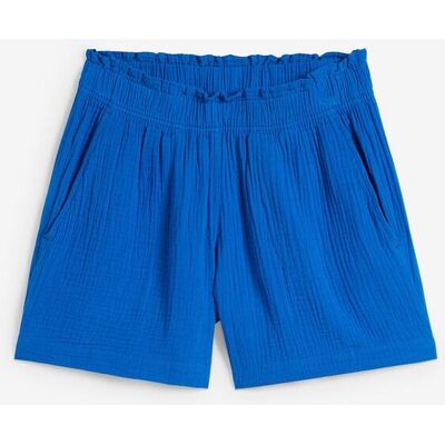 bonprix Musselin-Shorts aus reiner Baumwolleblau 42Damen bonprix Musselin-Shorts aus reiner Baumwolleblau 42Damen