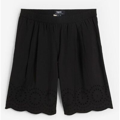 bonprix Schlupf-Shorts aus reiner Baumwolleschwarz 42Damen bonprix Schlupf-Shorts aus reiner Baumwolleschwarz 42Damen