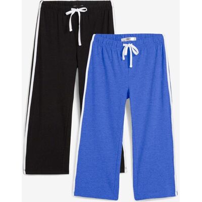 bonprix Capri-Hose aus Baumwolle mit Stretch (2er Pack)blau 56Damen bonprix Capri-Hose aus Baumwolle mit Stretch (2er Pack)blau 56Damen