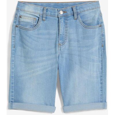 bonprix Stretch-Jeans-Bermuda mit verstellbarem Bund, Slim Fitblau 140Knaben bonprix Stretch-Jeans-Bermuda mit verstellbarem Bund, Slim Fitblau 140Knaben