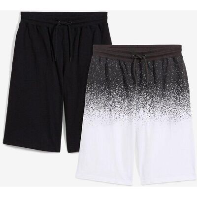 bonprix Jersey-Bermuda (2er Pack) aus reiner Bio Baumwolleschwarz 140Knaben bonprix Jersey-Bermuda (2er Pack) aus reiner Bio Baumwolleschwarz 140Knaben