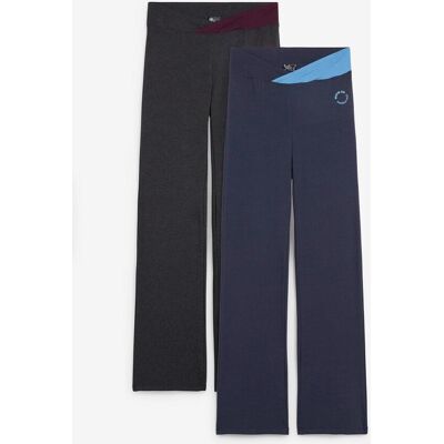 bonprix Baumwoll-Sporthose, Bootcut (2er Pack)schwarz 56Damen bonprix Baumwoll-Sporthose, Bootcut (2er Pack)schwarz 56Damen