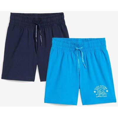 bonprix Jersey-Bermuda (2er Pack) aus reiner Baumwolleblau 98Knaben bonprix Jersey-Bermuda (2er Pack) aus reiner Baumwolleblau 98Knaben
