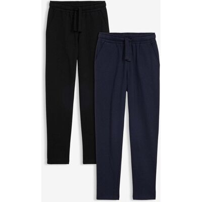 bonprix Jogginghose aus Baumwoll-Mix (2er Pack)schwarz 164Knaben bonprix Jogginghose aus Baumwoll-Mix (2er Pack)schwarz 164Knaben