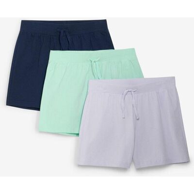 bonprix Jersey-Shorts (3er Pack) aus reiner Bio-Baumwollelila 128Mädchen bonprix Jersey-Shorts (3er Pack) aus reiner Bio-Baumwollelila 128Mädchen