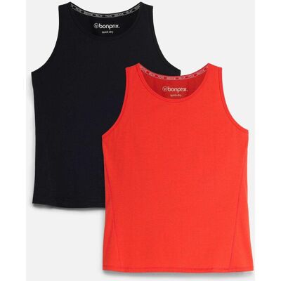 bonprix Sport-Top (2er Pack), schnelltrocknendschwarz 44Damen bonprix Sport-Top (2er Pack), schnelltrocknendschwarz 44Damen